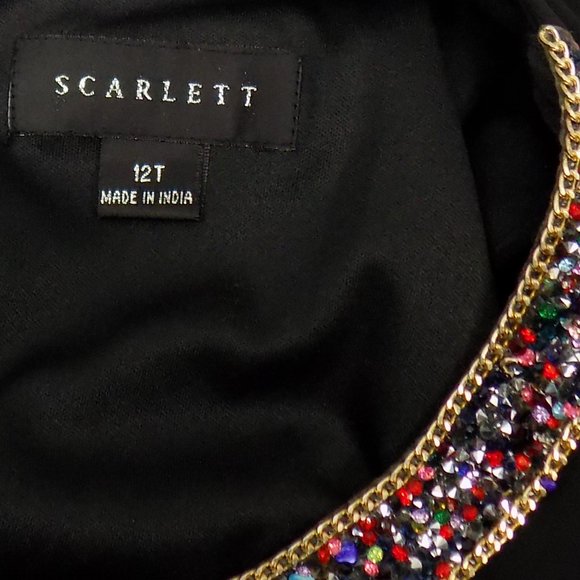 Scarlett Layered Embellished Neck Dress Sz 12 NWT - Picture 13 of 13